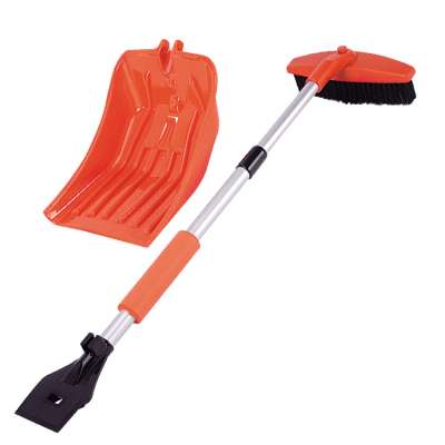 54'' Extendable Snow Shovel with snow brush and ice scraper